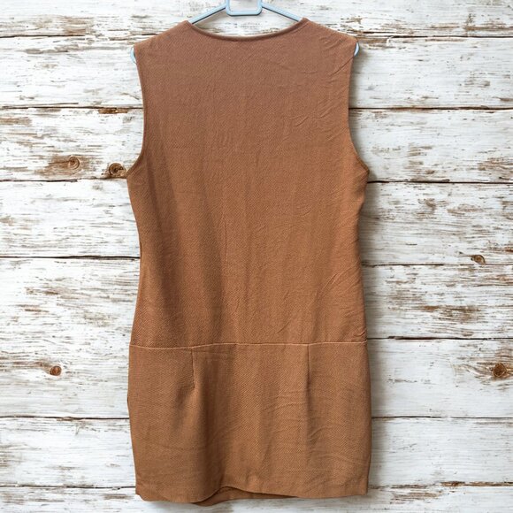 Anthropology See U Soon Low Waist Mini Dress Sleeveless with Pockets size L - Picture 2 of 6